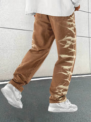 Men's Loose Fit Straight Leg Jeans Casual Street Style Denim Pants