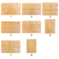 Hobbyworker Bamboo Beads Tray Bracelet Sizer Board for Jewelry Making