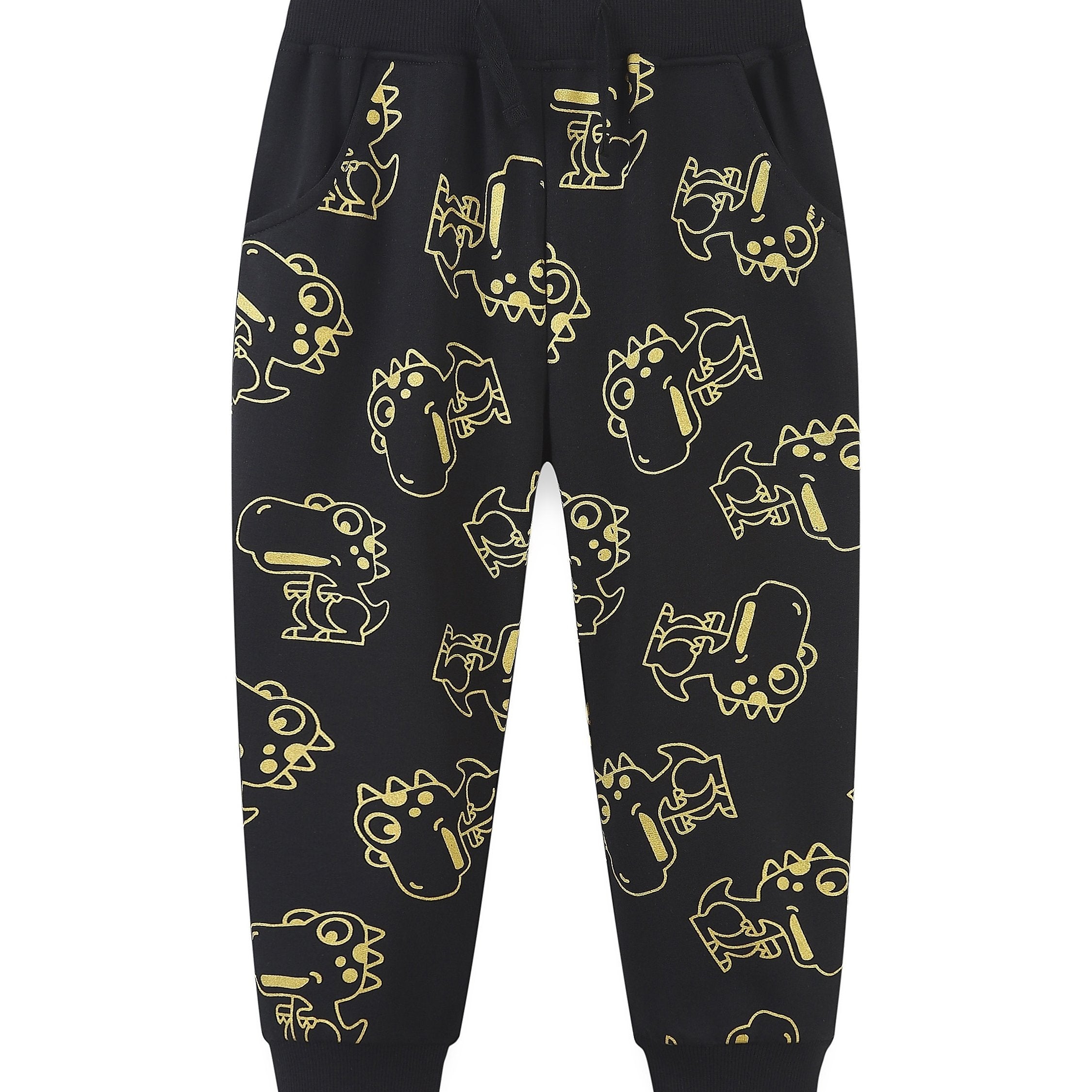 Dinosaur Print Boys Cotton Long Pants Spring Autumn Kids Clothing