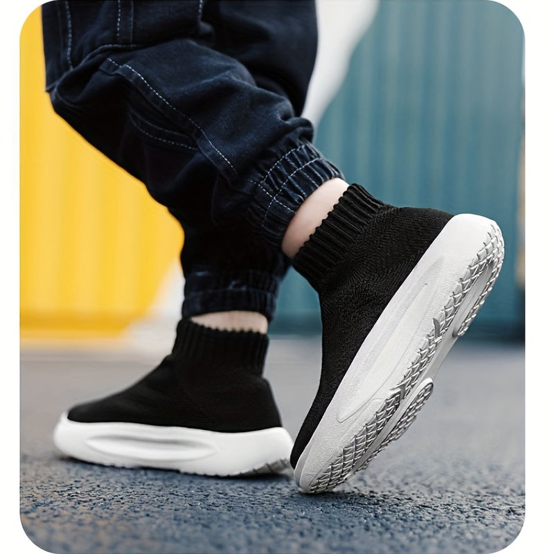 Unisex Kids Slip On Sock Shoes Breathable Sneakers Chunky Shoes
