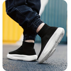 Unisex Kids Slip On Sock Shoes Breathable Sneakers Chunky Shoes