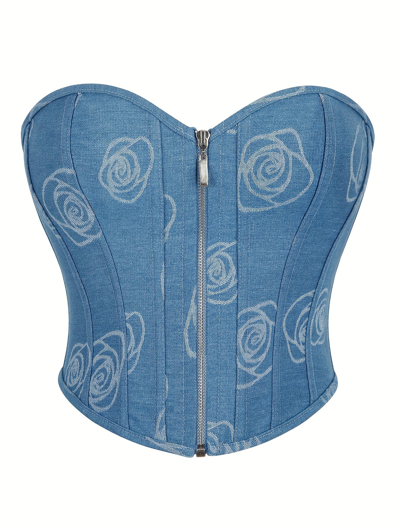 Floral Print Corset Bustier Slimming Body Shaper Women's Lingerie
