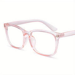 Transparent Computer Glasses Big Frame Anti Light Protective Glasses