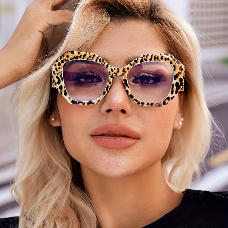 Polygon Candy Sunglasses Women UV400 Protection Lens Shades Plastic Frame