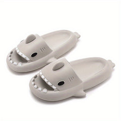 Men's Cartoon Shark Non Slip Platform Slides Comfortable Cloud Slides