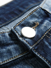 Men's Paint Splatter Slim Fit Jeans