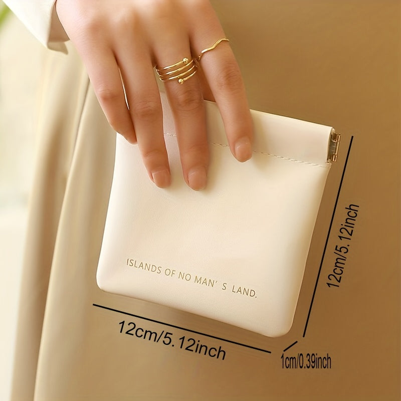 Waterproof Self-closing Cosmetic Bag for Women
