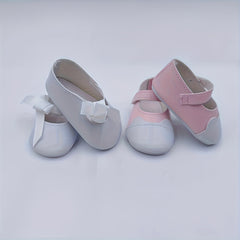 2pcs Reborn Doll Shoes for 45 72 55 Dolls Mixed Colors & Pink Soft Sole Non Slip