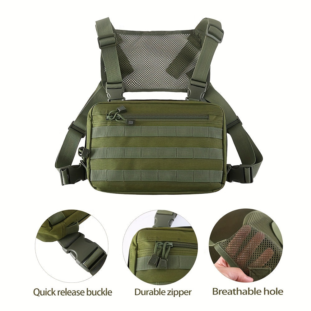 Outdoor Sports Chest Bag Mesh Breathable Chest Bag