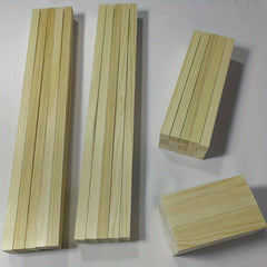 Wood Sticks Square Wooden Dowels Unfinished Hardwood Strips Natural Long