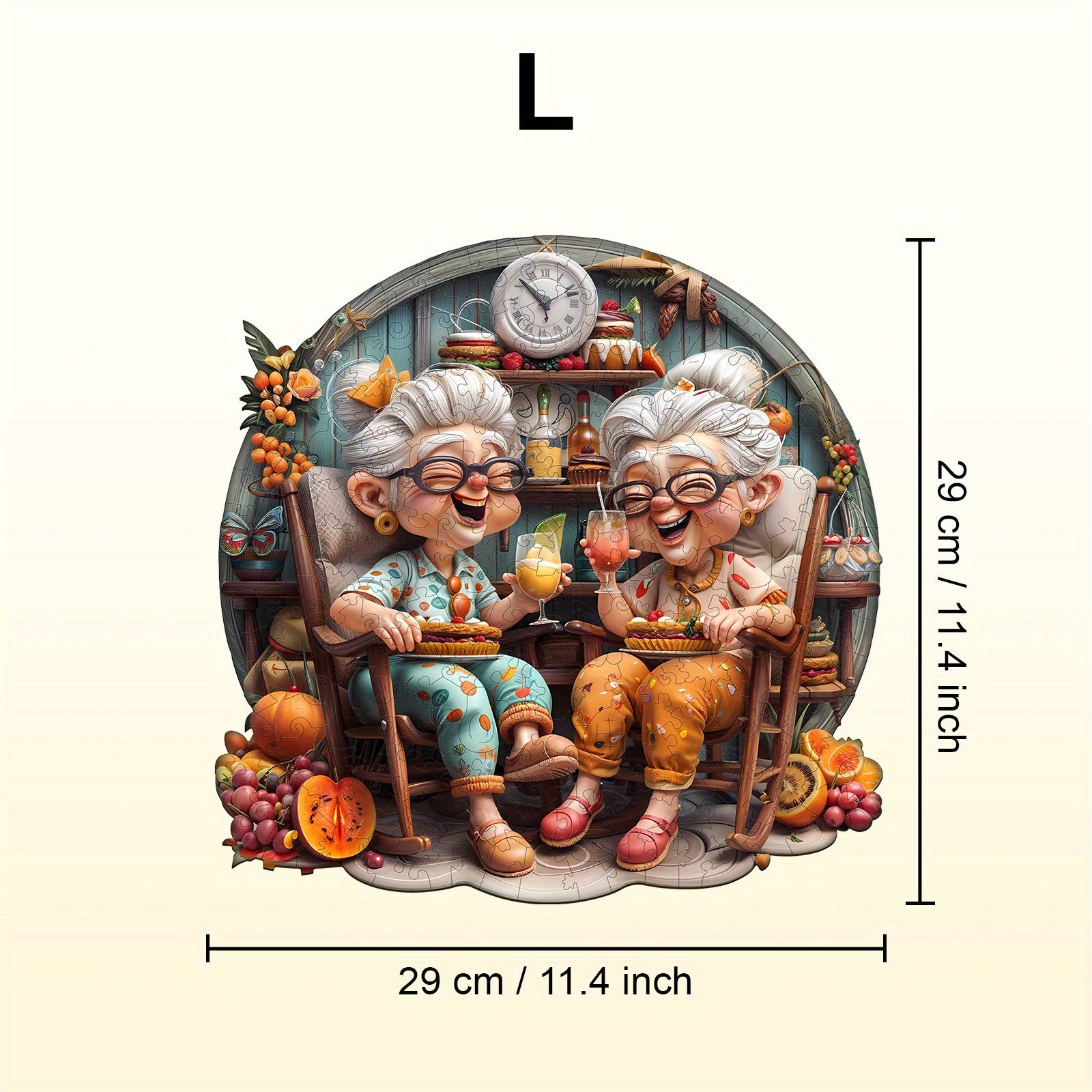 Animal Shaped Jigsaw Puzzle for Grandma's Party