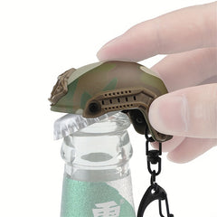 Helmet Keychain Bottle Opener Buckle for Bags and Backpacks