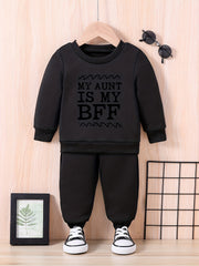 Baby Love Print Outfit Set MY AUNT IS MY BFF