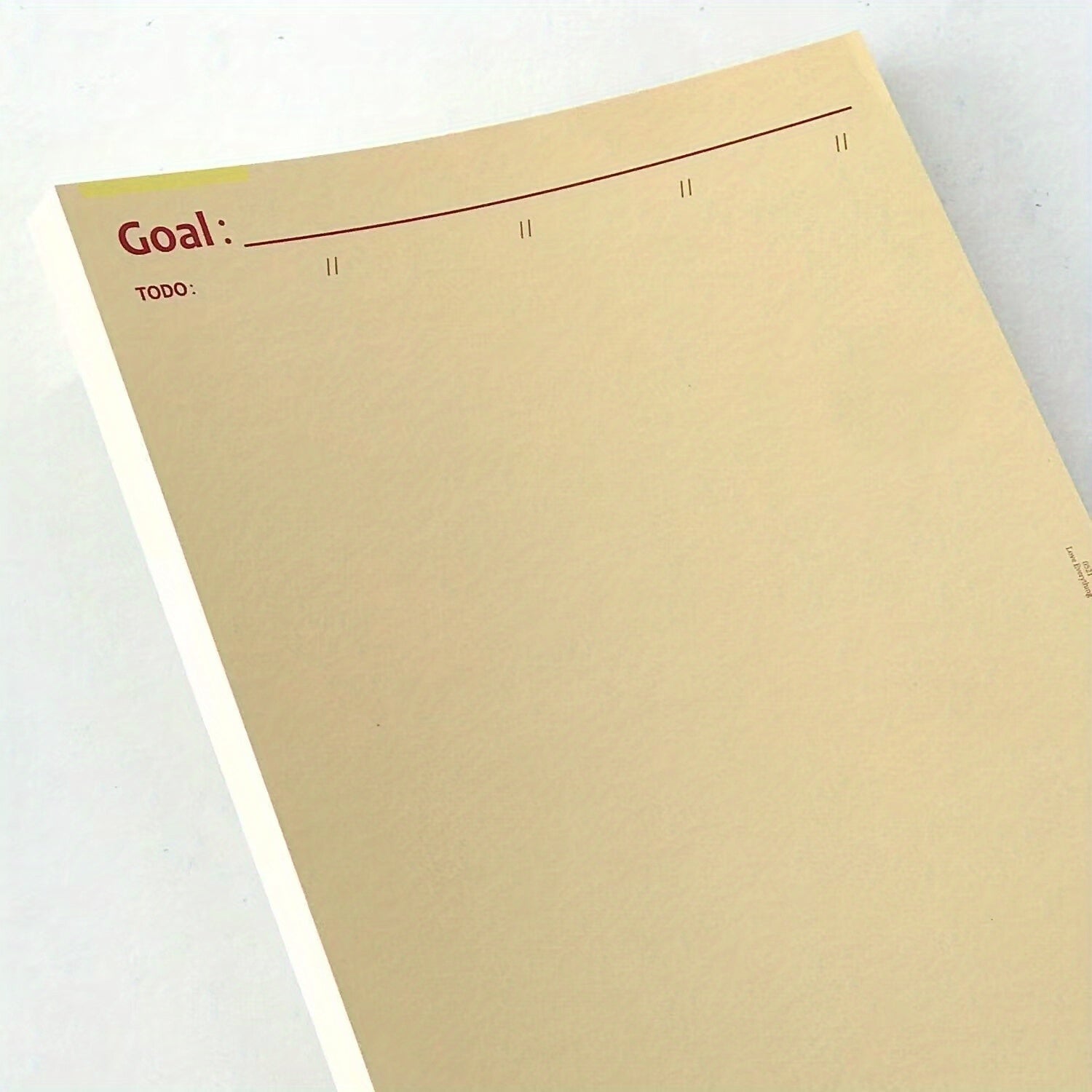 B5 Cheese Memo Pad 50 Sheets Student Planner Office Learning Supplies