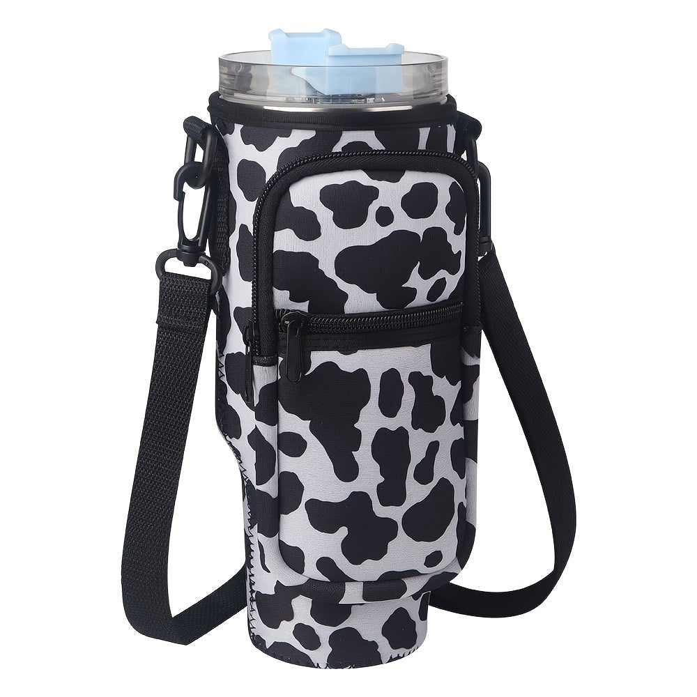 40oz Cup Cover With Pocket & Strap, Insulated Diving Material Protective Sleeve
