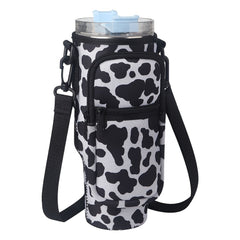40oz Cup Cover With Pocket & Strap, Insulated Diving Material Protective Sleeve