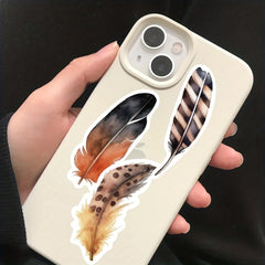 50pcs Feather Stickers for Skateboards Computers Bookshelves