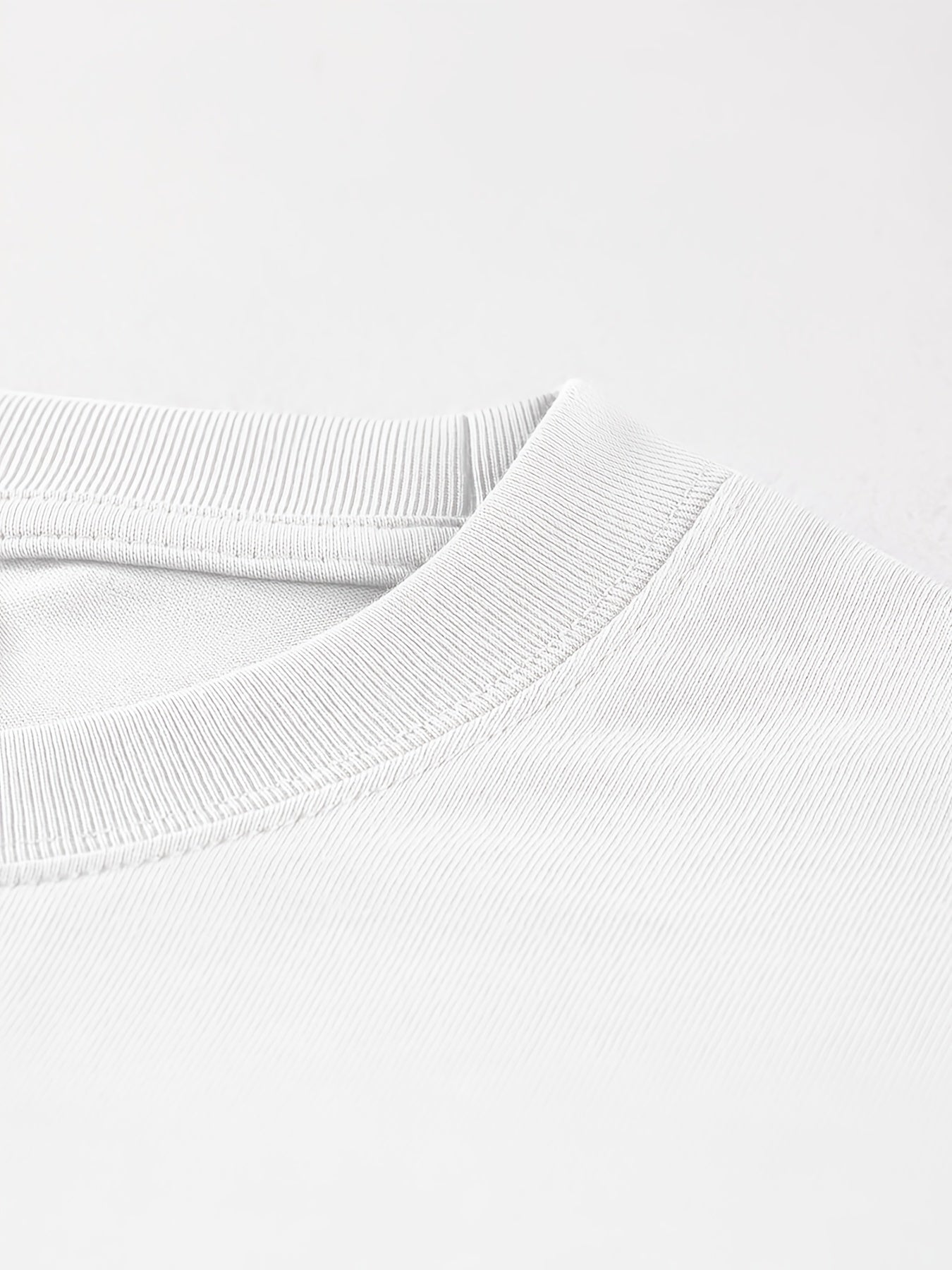 Men's Cotton Oversized Short Sleeves Plain T Shirt Comfortable Loose Casual Top