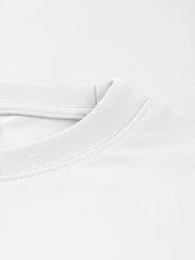 Men's Cotton Oversized Short Sleeves Plain T Shirt Comfortable Loose Casual Top