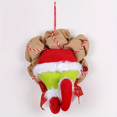 Christmas Elf Leg Wreath Holiday Decoration