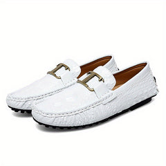 Men's Metallic Loafer Shoes Slip-On Driving Shoes