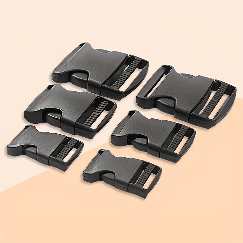 4pcs Dual Adjustable No Seam Clip Snaps Nylon Strap Plastic Buckle
