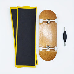 34MM Maple Wood Finger Board Skateboard Set