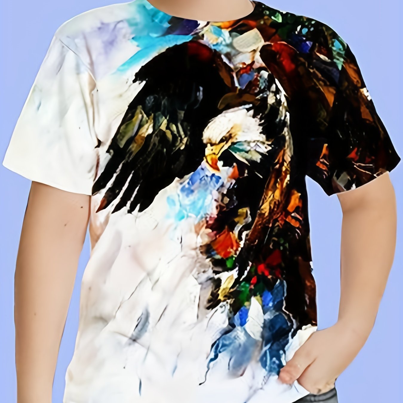 Vintage Eagle Graphic T shirt for Boys