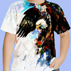 Vintage Eagle Graphic T shirt for Boys