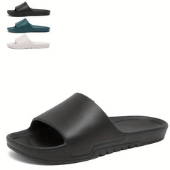 Men's Soft Non Slip Slides Casual Open Toe Slippers