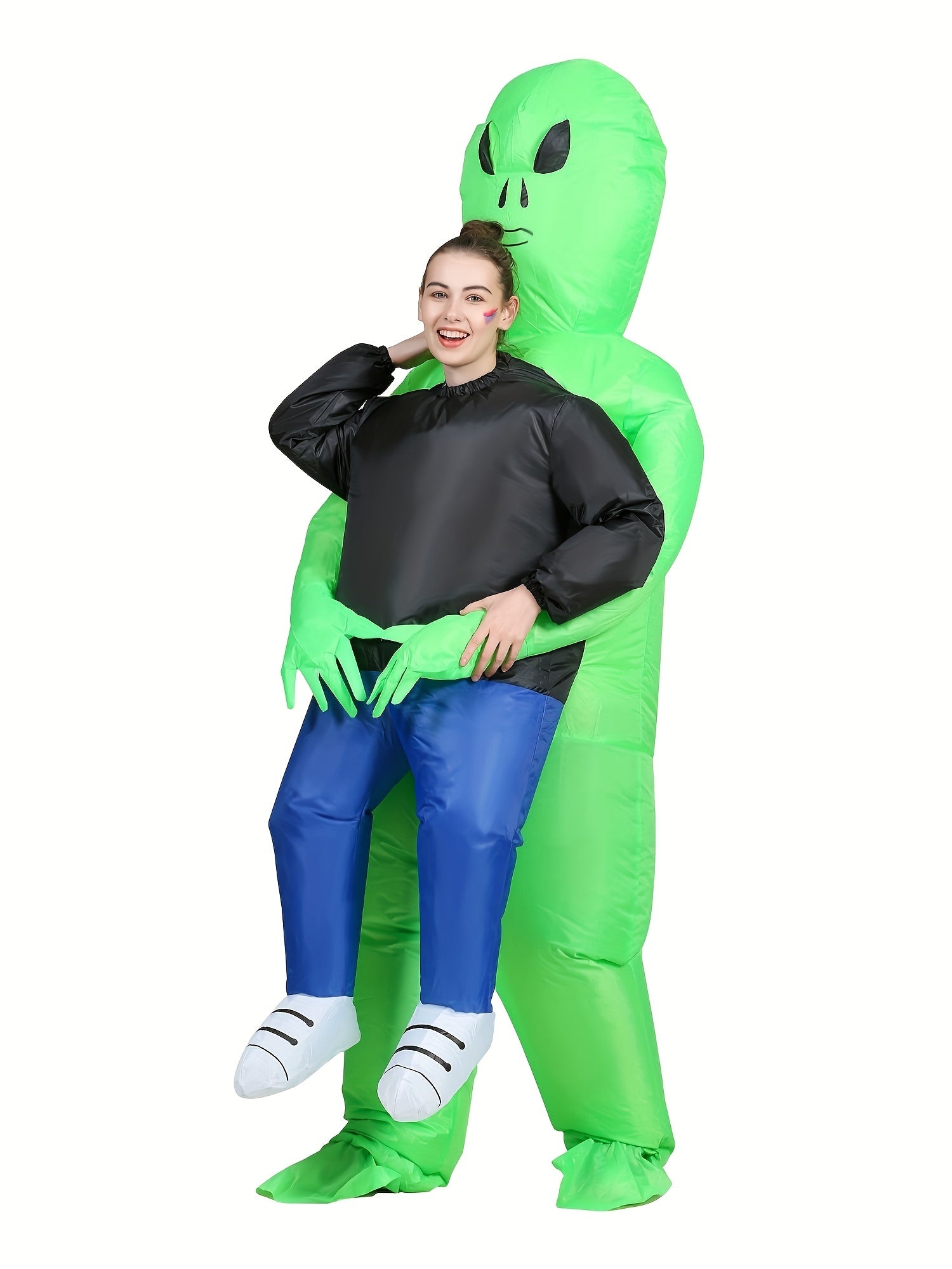 Funny Alien Inflatable Costume Blow Up Halloween Performance Costume