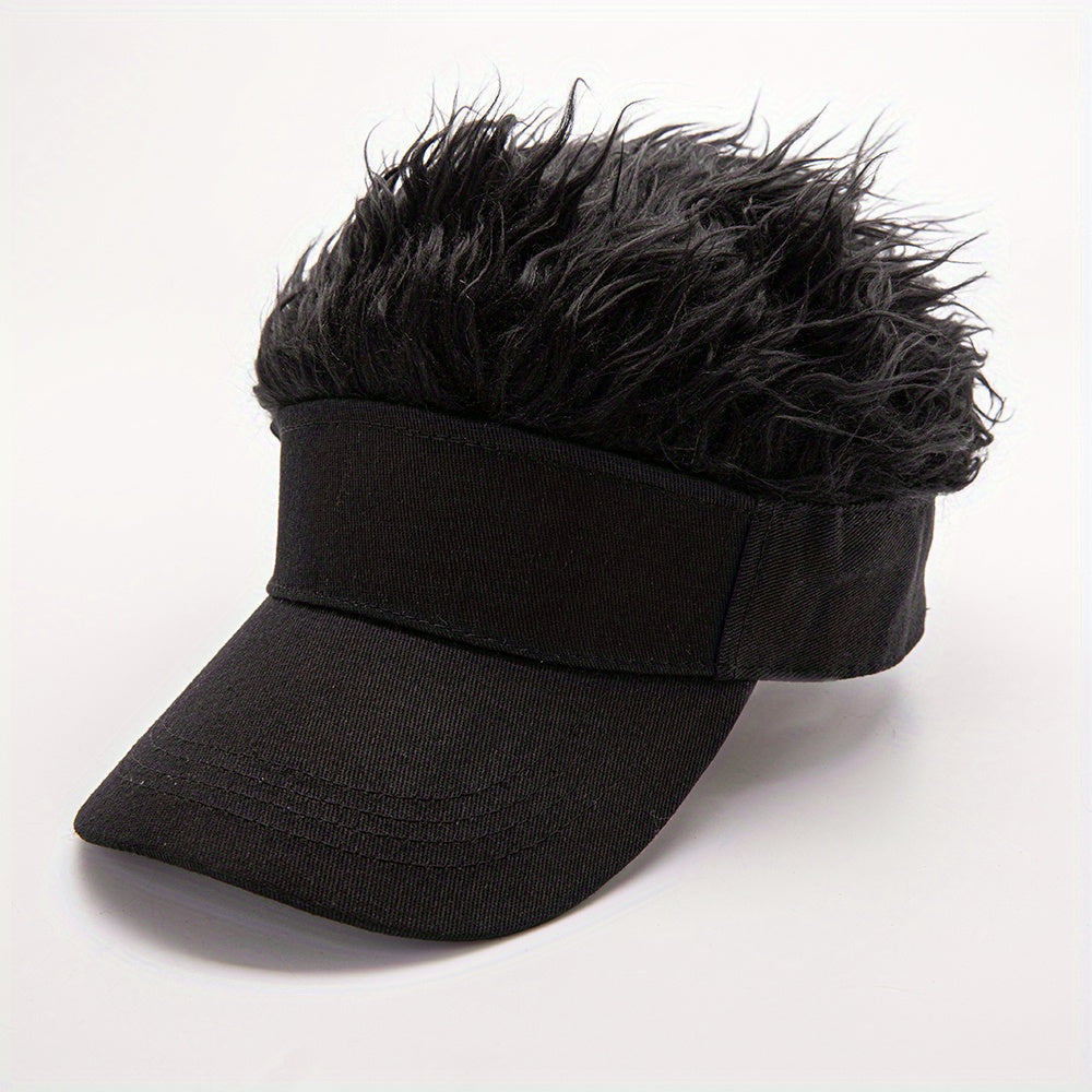 Funny Wig Sun Shade Baseball Cap for Men Women