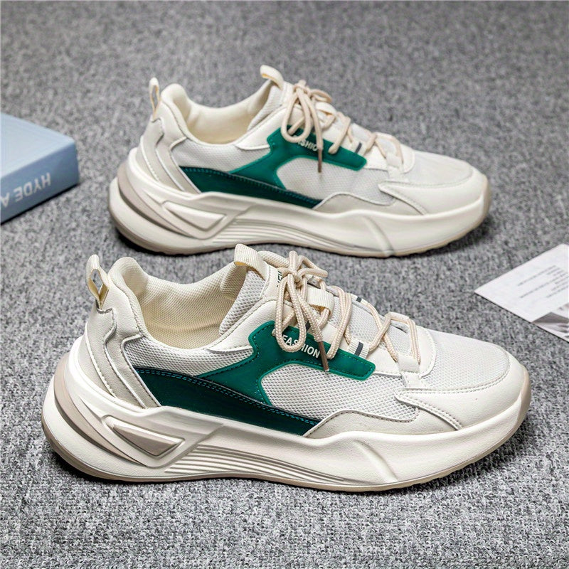 Men's Chunky Lace-up Sneakers Comfortable Breathable Shoes