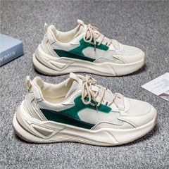 Men's Chunky Lace-up Sneakers Comfortable Breathable Shoes