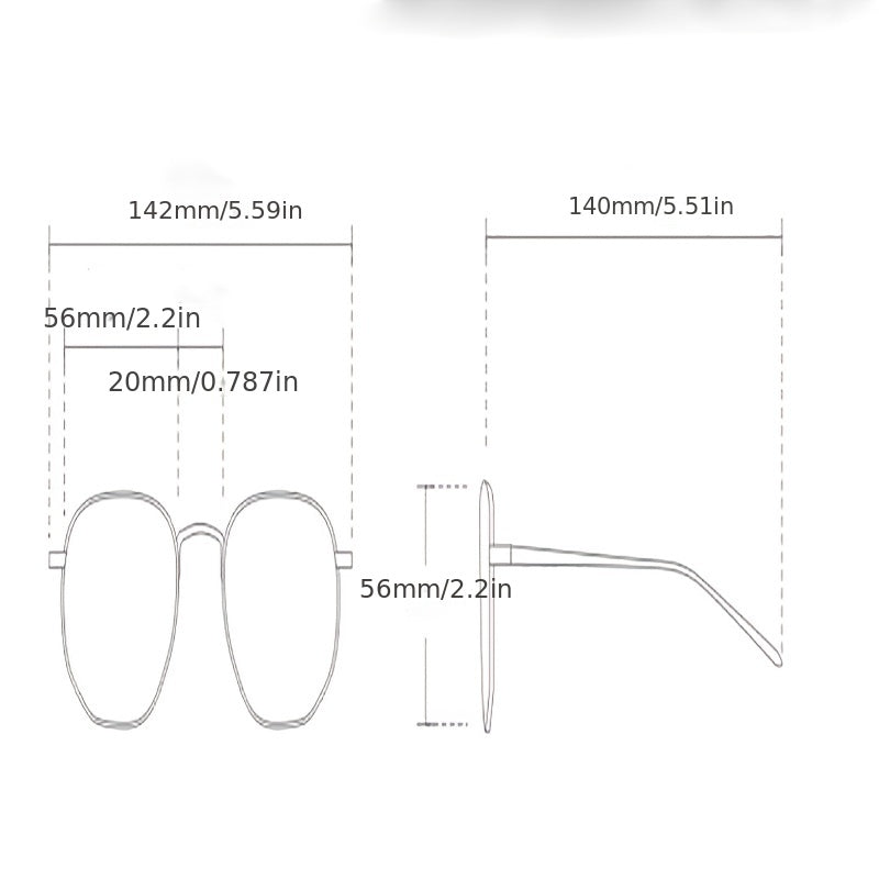 Women's Oversized Square Sunglasses UV400 Sun Shades Glasses