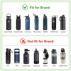 Reusable Lids W/ Handle for Wide Mouth Sport Water Bottles