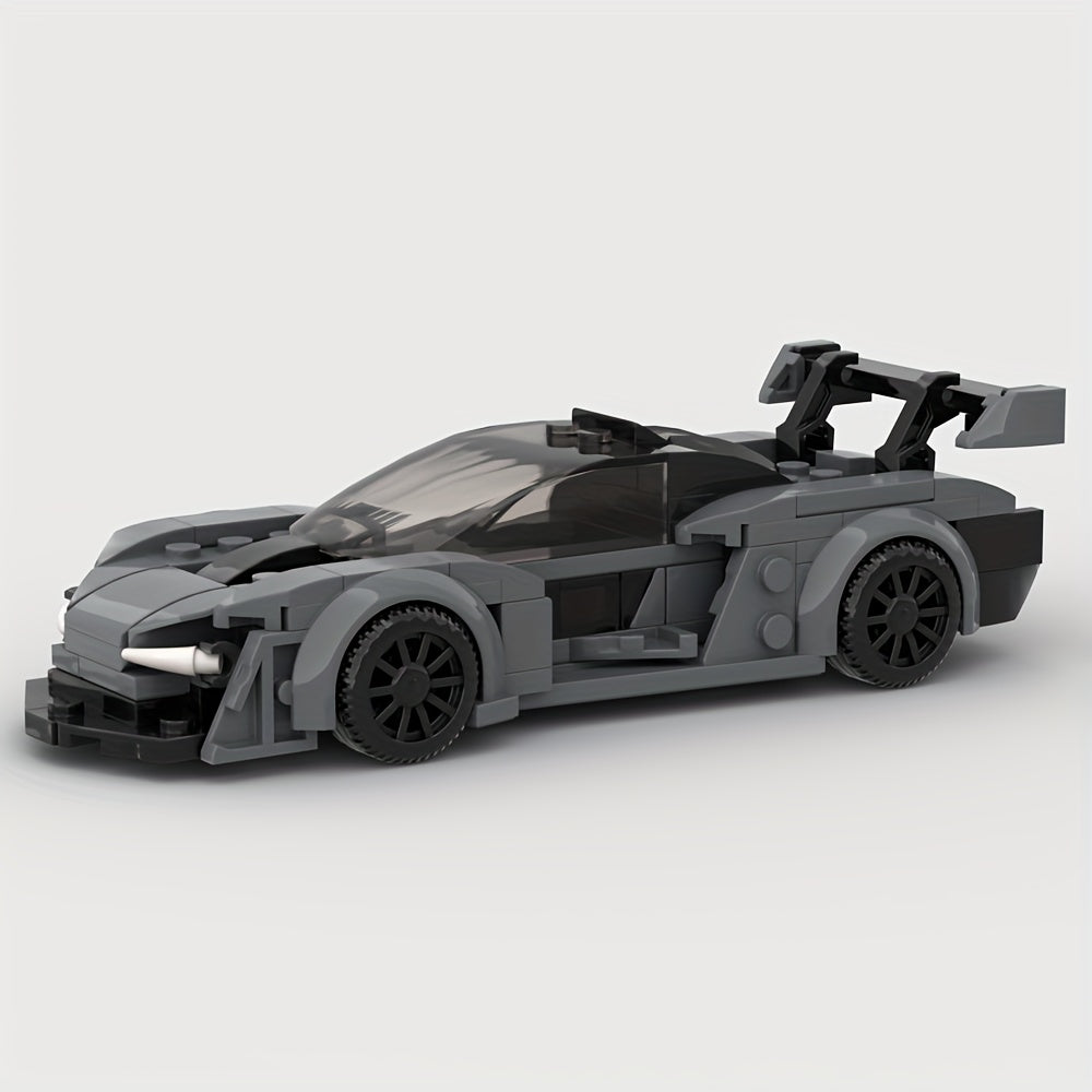 175 pcs Racing Supercar Gray Building Block Set Toy