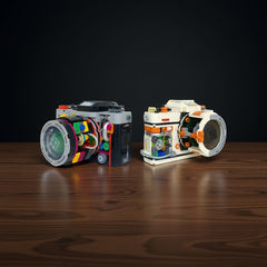 Retro Camera Assembly Kit Durable ABS Material Creative Gift for Adults