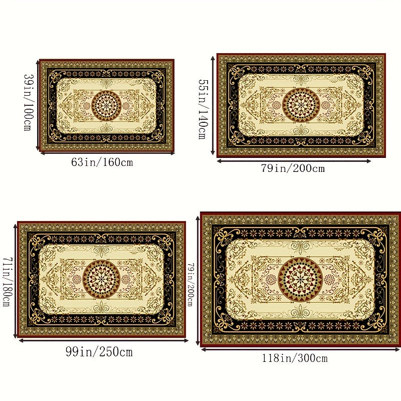 Boho Anti Fatigue Kitchen Rug Vintage Soft Faux Sheepskin Mat