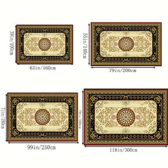 Boho Anti Fatigue Kitchen Rug Vintage Soft Faux Sheepskin Mat