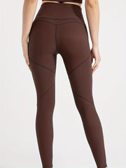 High Waist Rib Knit Tummy Control Yoga Leggings Women's Activewear