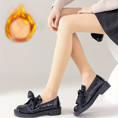 Plush Lined Tights High Waist Thermal Elastic Leggings