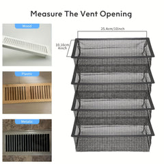 Floor Vent Cover Filter Net Air Vent Screen Mesh Catcher
