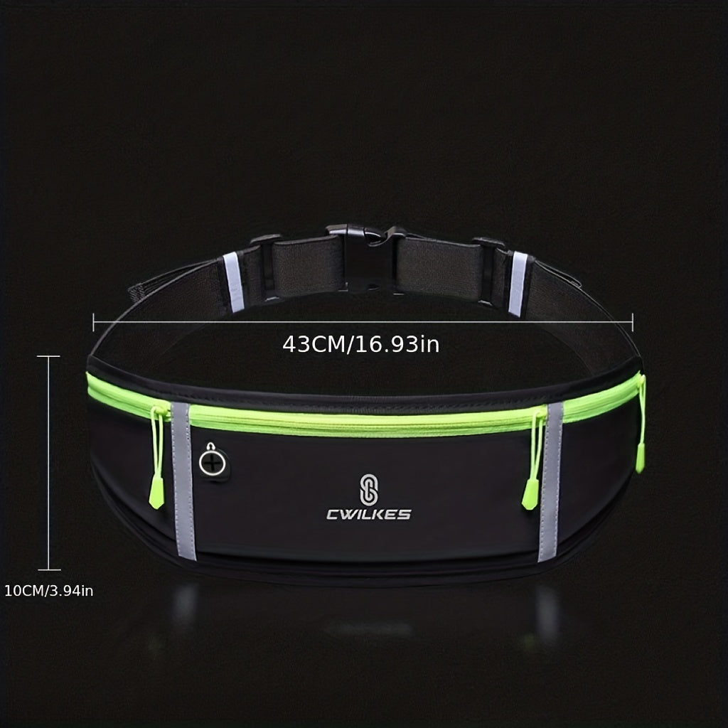 3-Pocket Waterproof Sports Fanny Pack - Phone Storage Bag for Outdoor Activities