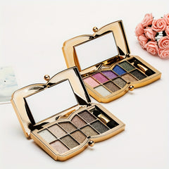 Sparkling Diamond Shimmer Eyeshadow Palette + Brush