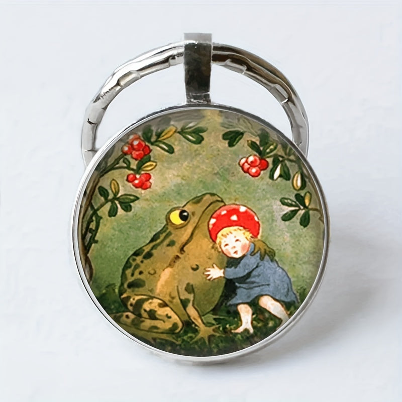 Vintage Frog Keychain for Boys Bag's Accessories
