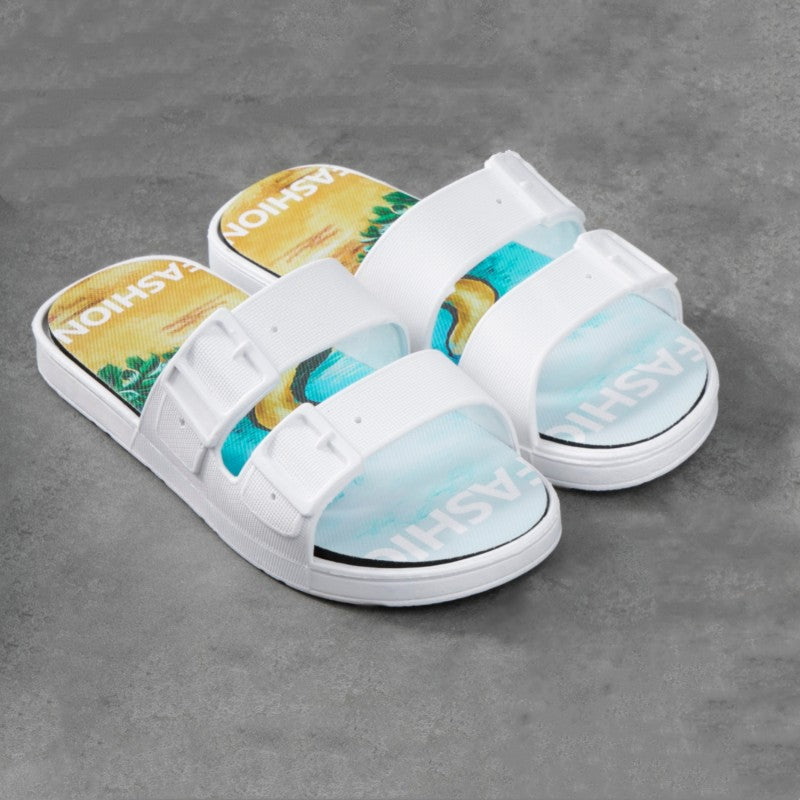 JIAGEYA Men's Cloud Slides Pillow Slippers Cushioned Comfy Lightweight