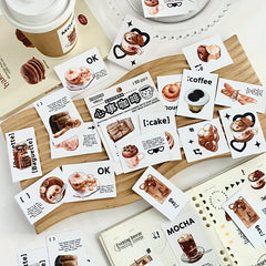 30 Sweet Dessert & Snack Sticker Sheets - Scrapbook & Notebook Decoration