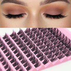 110Pcs DIY Eyelash Extensions 8 16mm False Lashes D Curling Natural Look