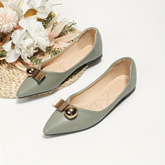 Women's Pointed Toe Ballet Flats Soft Sole Slip On Shoes